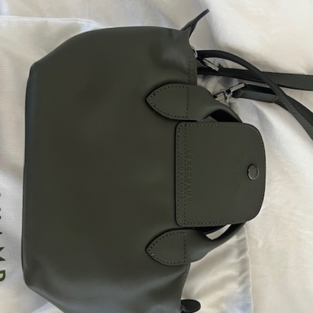 Longchamp Le Pliage Xtra Leather Crossbody, Green - Excellent - Picture 5 of 12